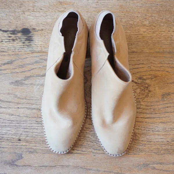 Jeffrey Campbell x Free People Size 7.5 Ankle Bootie Heels Tan Leather Boho - Image 6