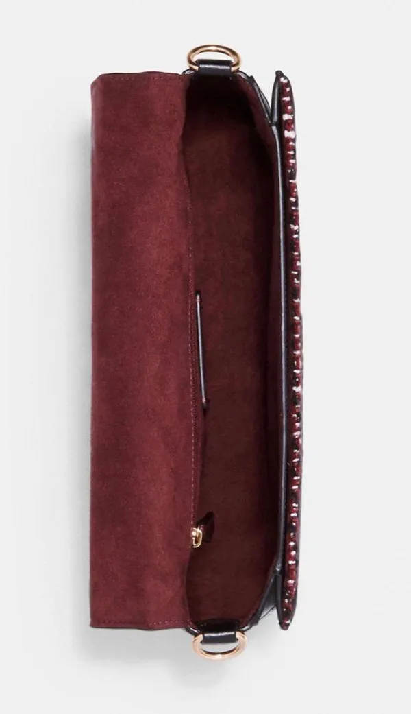 Coach Tweed Georgie Shoulder Bag Smooth Leather - Image 5