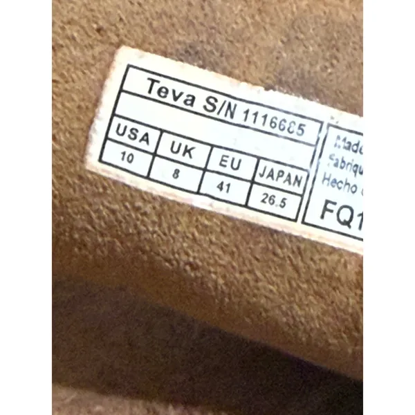Teva Voya Infinity Leather Thong Sandals Tan Brown Womens 10 1116685 - Image 6
