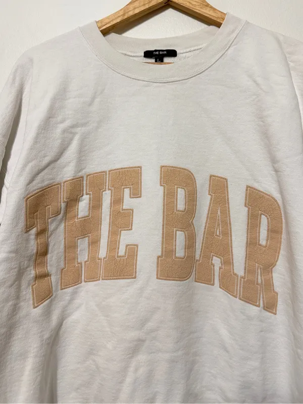 The Bar Varsity Crewneck Sweatshirt Size Large - Image 4