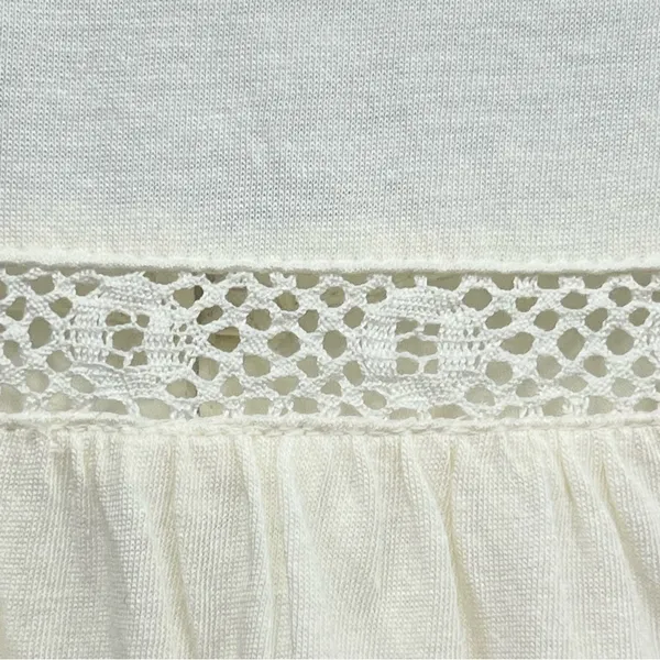 American Eagle outfitters boho crochet oversized eyelet blouse size large - Image 6