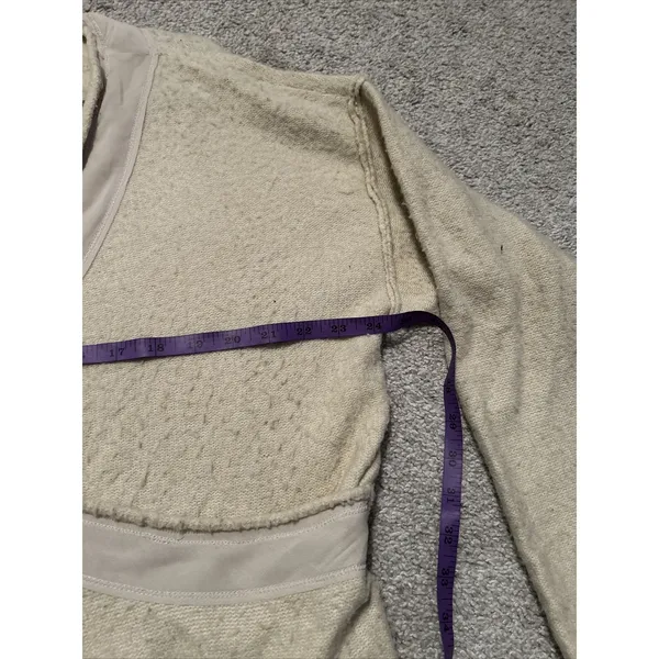 Free People Intimately Women's Oversized Wrap Sweater in Beige Size‎ Small - Image 7