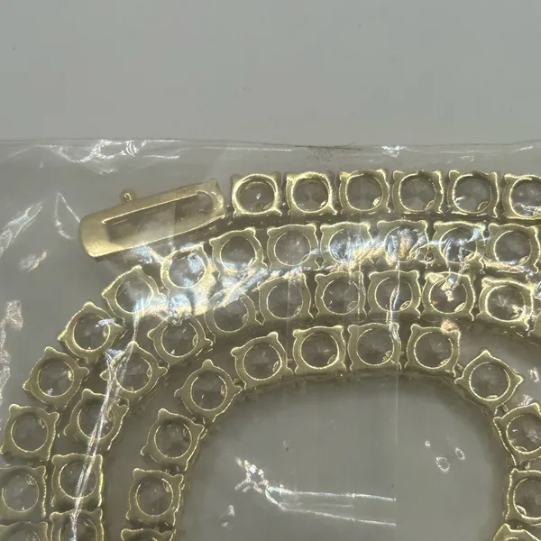 Tennis Chain Real Gold CZ ICED Necklace Chain Hip Hop 5mm 22 Inch Men Women - Image 5