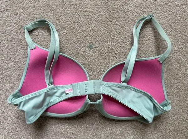 Victoria Secret Pink Push Up Bra Blue Size 34 C - Image 2