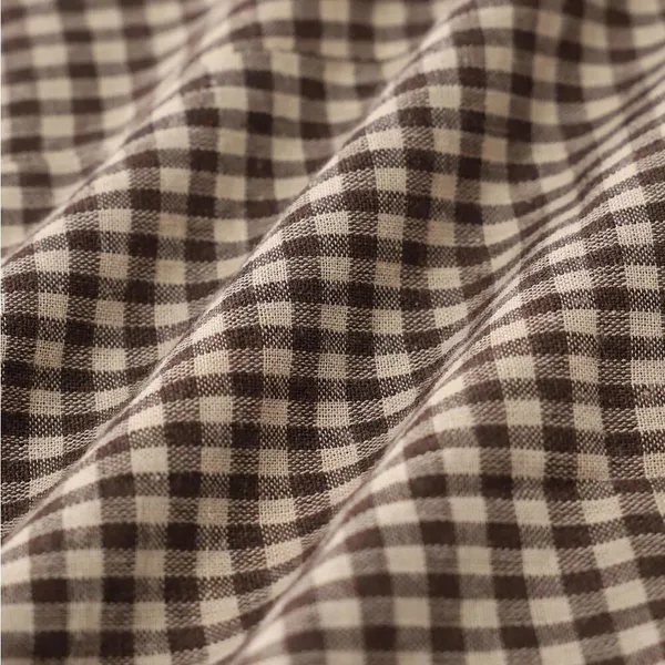 RIHOAS Brown Plaid Slip Mini Dress - Image 7