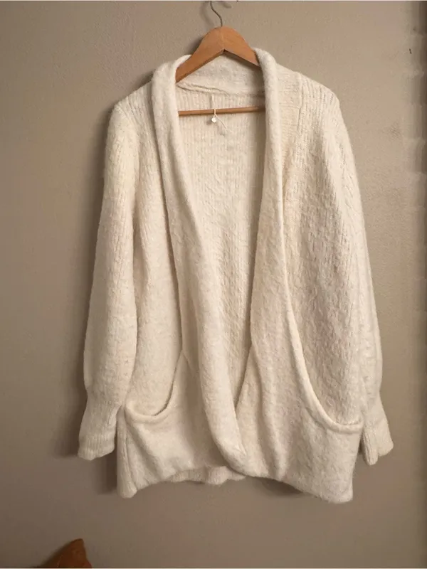 ANTHRO | Knitted + Knotted Open-Front Shawl Cardigan - Image 2