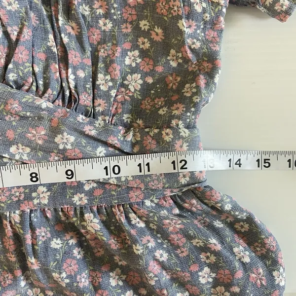 Altard State Dress Womens Size XS Blue Floral Babydoll‎ Tiered Peasant Cottage - Image 12