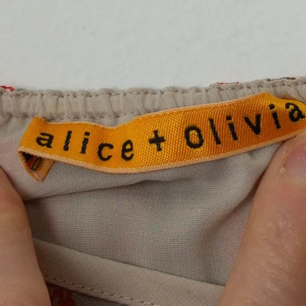 Alice + Olivia Womens Silk‎ One Shoulder Geometric Mini Dress Belt Summer Travel - Image 8