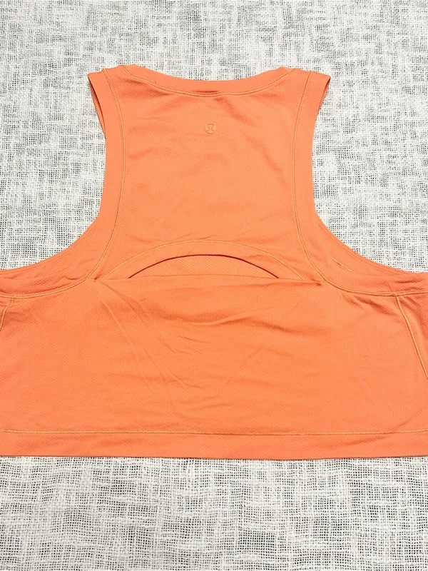 Lululemon Open Back Cropped Training Tank Top - Orange Soda 🍊 Size Measured - Image 2