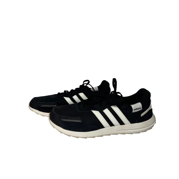 Adidas Retrorun Black White Women Sneakers Low Top Trainers EH1859 Size‎ 9 - Image 3