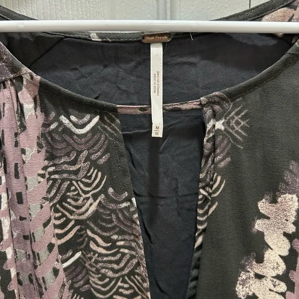 FREE PEOPLE Out Of The Woods Dress With Side Splits Size Medium - Image 4