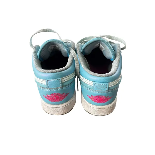 Jordan Air 1 Low GS 7Y 8.5W Glacier Blue White‎ Iridescent Sneakers FN7366-400 - Image 3