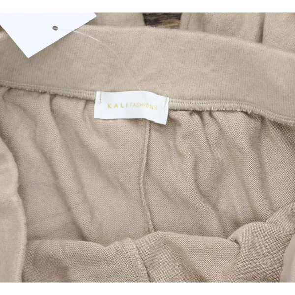 NWT Kali Fashions Womens Knit Cozy Pajama Lounge Pants Brown M - Image 4