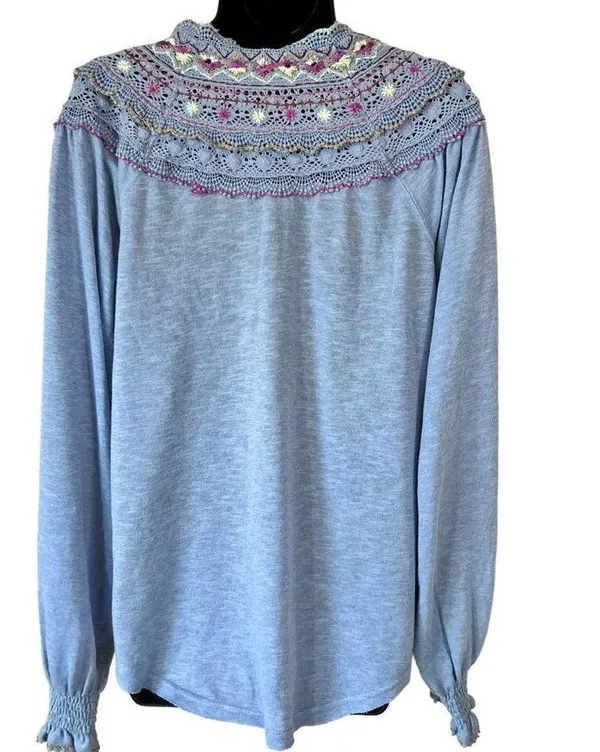 Free People Siesta Fiesta Pullover Blouse - Image 14