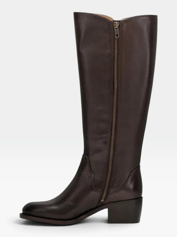 Frye Carson 2 Piping Tall Leather Riding Knee High Boots Size 5.5 New - Image 3