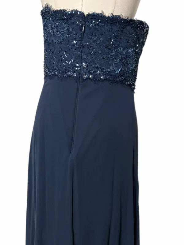 Tadashi Collection Beaded Chiffon Strapless Gown - Image 6