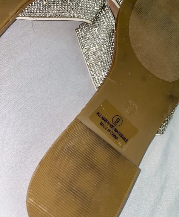 Sandals Gold Size 9 - Image 5