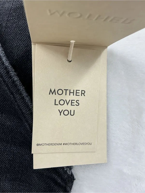 MOTHER Black High-Rise Wide Leg Jeans 1171 - Image 4