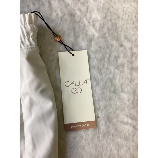 Calia Mid-Rise‎ Infinity Run Short Pure White Womens L 3" Inseam NWT WAX12336W - Image 2