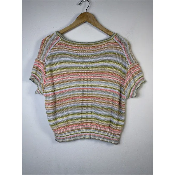 Daily Practice Anthropologie Tuvalu Sweater small casual short sleeve bohemian - Image 5