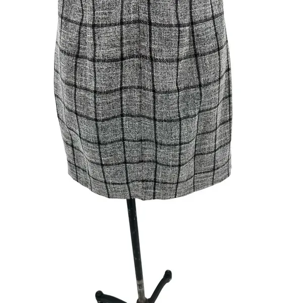 NBD‎ Bynes Mini Dress Gray Black Plaid Sleeveless Size Small - Image 11