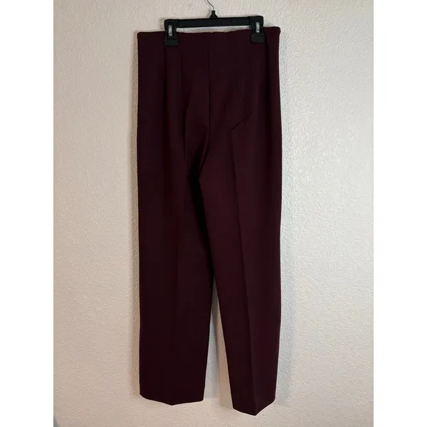 Banana Republic Straight Ultra High Rise Pant Womens Size Medium NWT Burgundy - Image 4
