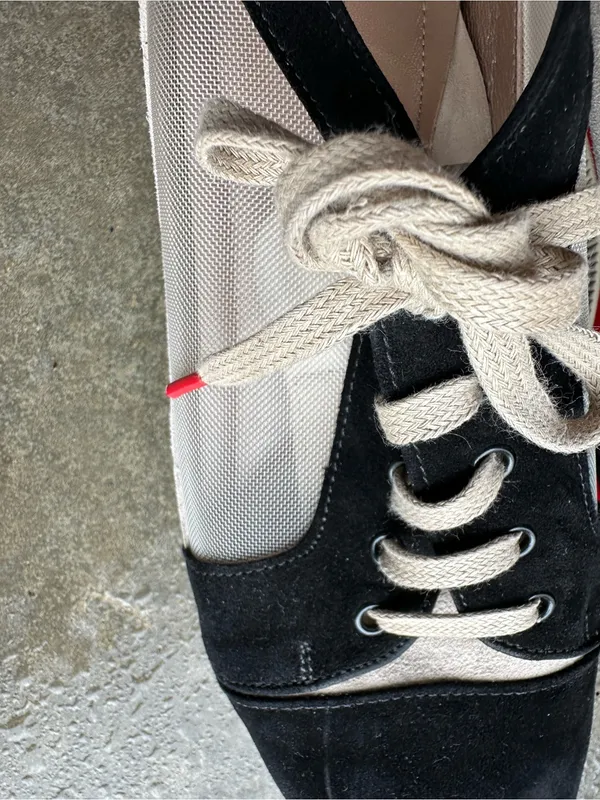 BeautiFeel Cadence Lace-up shoe Black, Cream and Red Lace-Up Women's Sneakers - Image 3