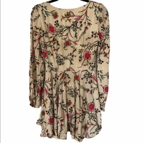 UO Ecote Rosalinda Floral Long Sleeve‎ Dress 4 - Image 3