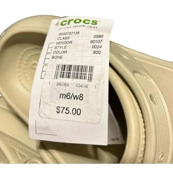 NWT Crocs Classic Crush Platform Clogs Sz 8 - Image 3