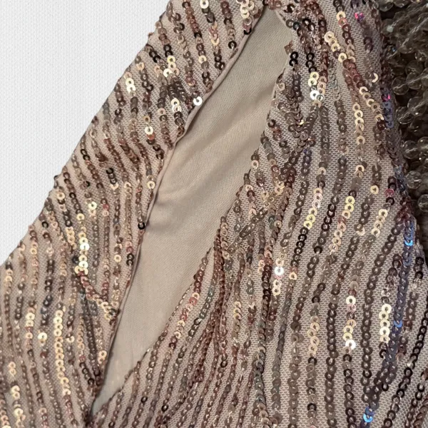 NWOT Elegant Gold One-Shoulder‎ Evening Dress - Image 5