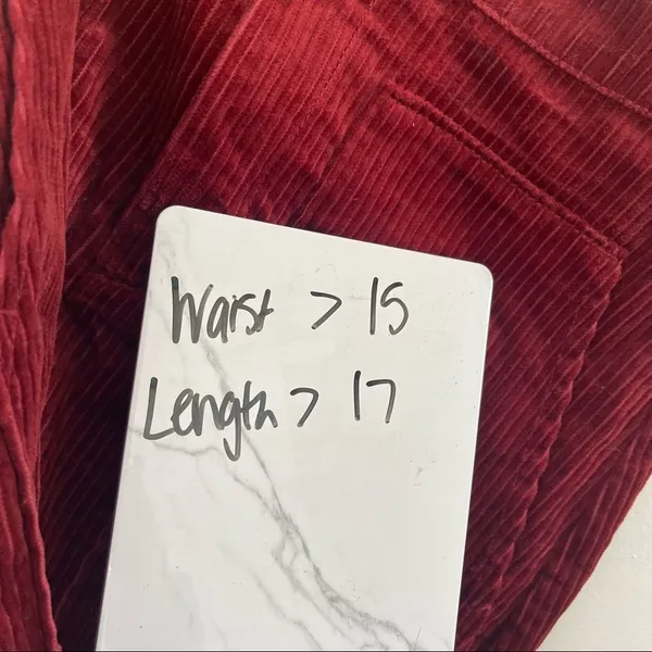 H&M Corduroy Maroon Skirt - Image 3