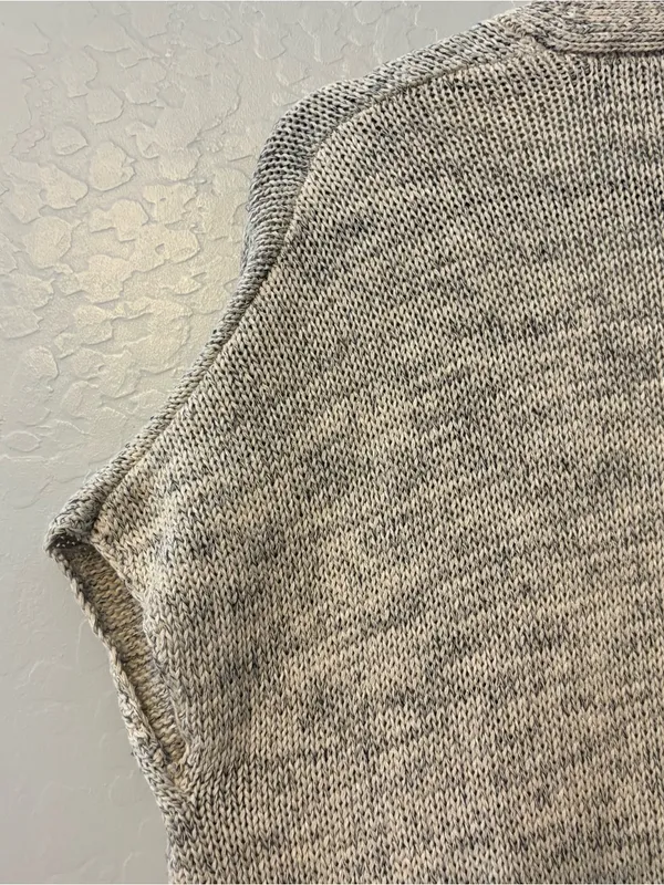 Joie Sona open front fringe hem linen blend open cardigan sweater medium - Image 16