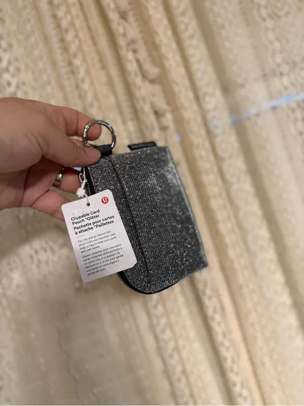 lululemon athletica Metallic Silver Key & Card Pouch - Image 4