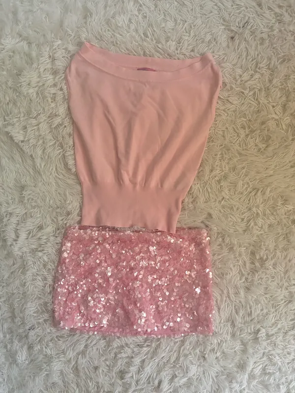 Pink Edikted Off-The-Shoulder Top - Image 2