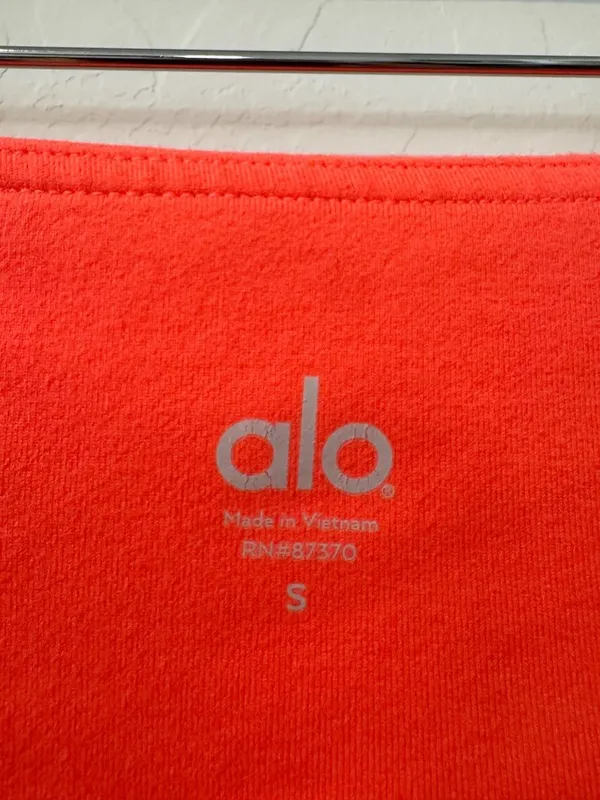 Alo Yoga Goddess‎ Leggings Size Small Pink Heather Ruched Ribbed Sporty Pilates - Image 6