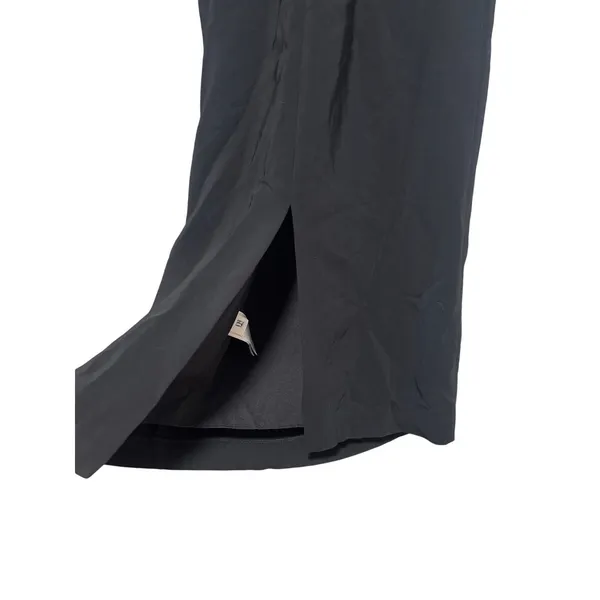 Banana Republic Black Foldover Column Maxi dress Stretch 00 Petite - Image 7