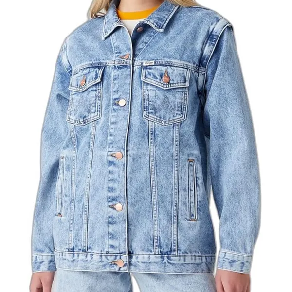 Wrangler Zip off sleeves Denim Jacket.  NWT - Image 13