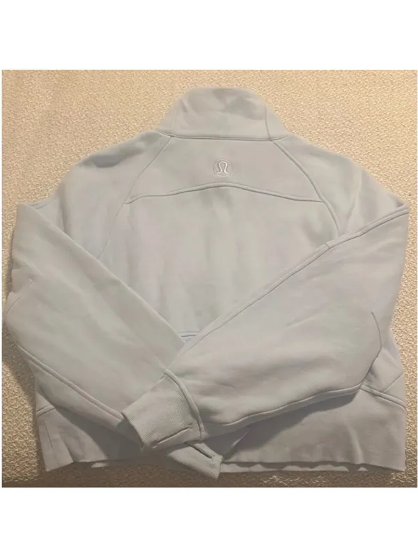 Lululemon Oversized Funnel Neck Scuba Half-Zip in Windmill - Size: XS/S - Image 3