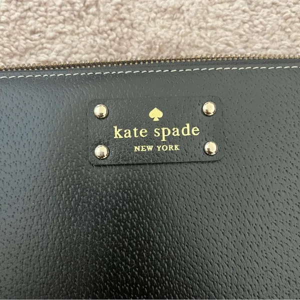 Kate Spade New York Black Leather Continental Wallet - Image 4