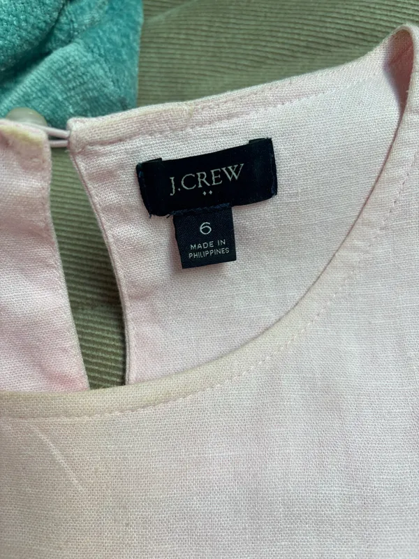 Pink J.Crew Dress Tiered - Image 3