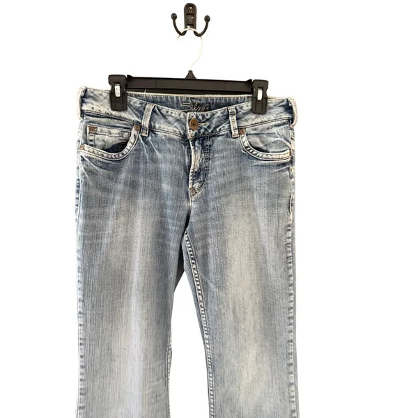 Silver Jeans Co Suki Y2k‎ Low Rise Bootcut Light Wash Denim Jeans Womens 30 - Image 3