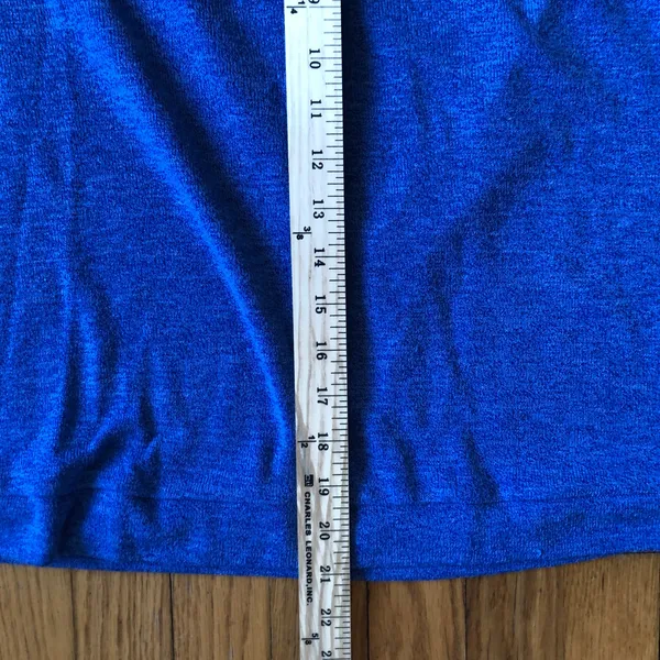 Sabo Skirt EUC Women's Bright Blue Sleeveless Drape Back Sweater Size XS - Image 3