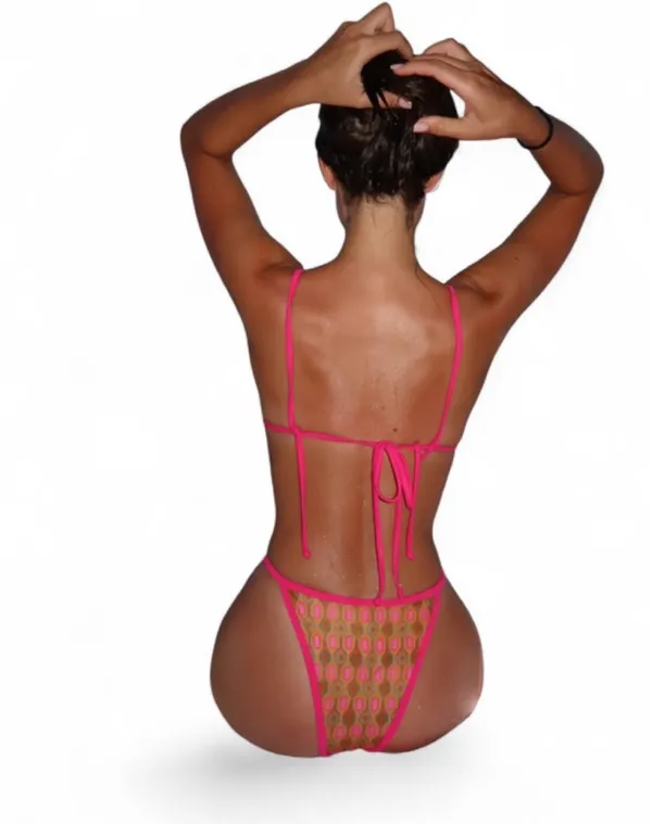 Strawberry milk mob bikini set in Mai Tai Multiple Size M - Image 2
