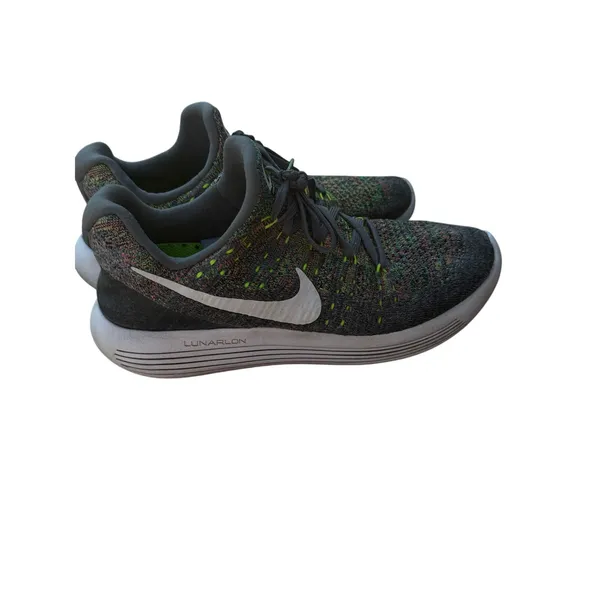 Nike‎ Womens Lunrepic Low Flyknit 2 Gray Running Shoes Size 8 - Image 12