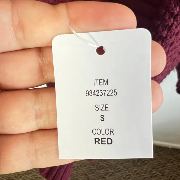 GAP Women's Long Sleeve‎ Cardigan Sz Small Soft Cozy Relaxed Fit Textured Red - Image 4