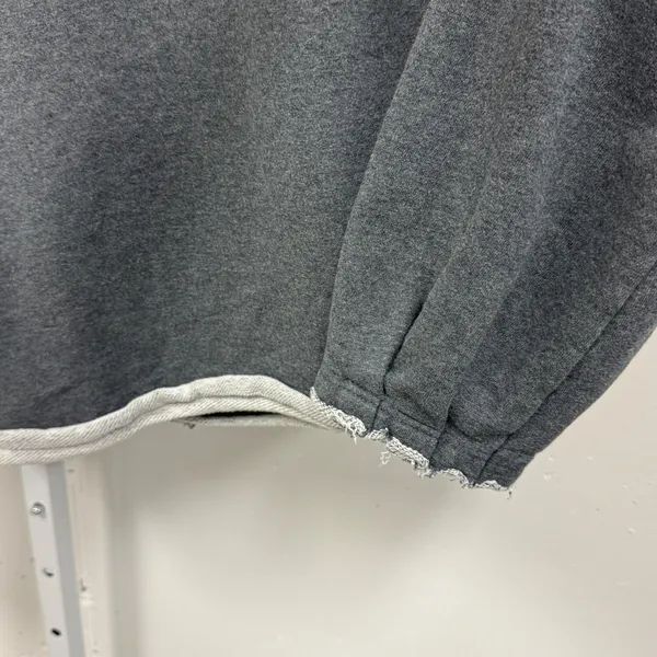 Natural Life Knit Trim Sweatshirt Top Boho Oversized Boxy‎ Heather Gray L/XL - Image 7