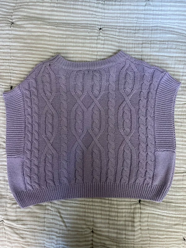 Boutique Purple Sweater Vest - Image 7
