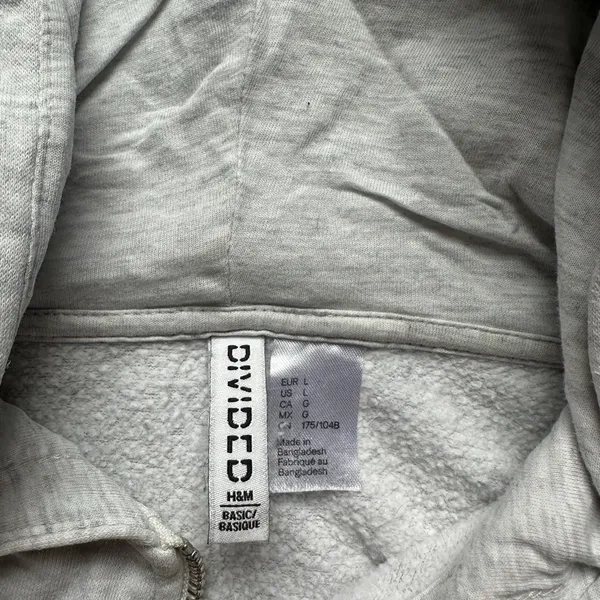 H&M Light Gray Hoodie - Image 2