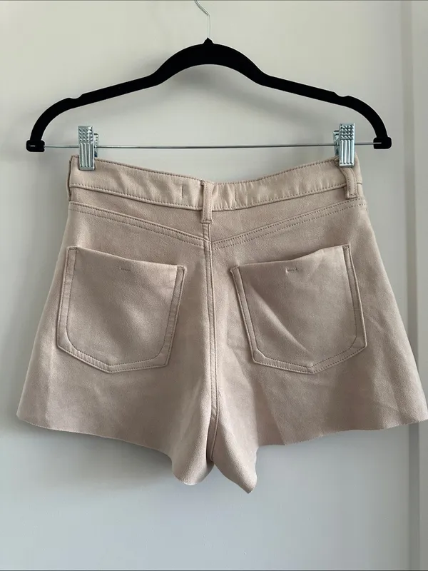 Zara cream suede shorts - Image 4