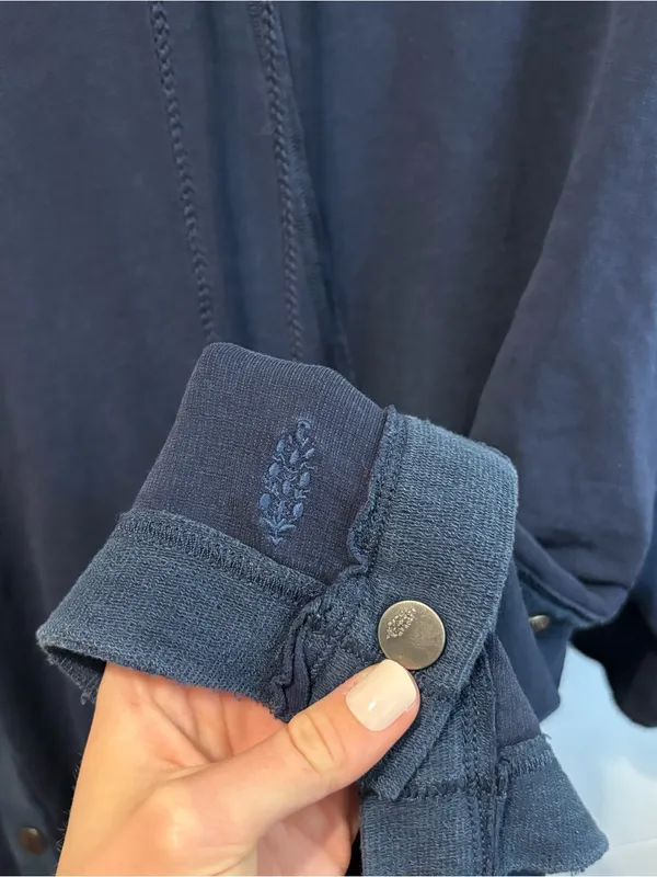 FP Movement Embers Snap Sweatshirt in Deep Navy Blue - Image 5